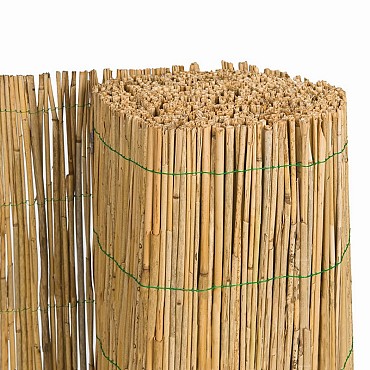 Rieten decoratiematten 100x600 cm enkelvoudig op rol