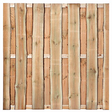 Tuinscherm geïmpregneerd 12 planks Rustiek 180x180 cm