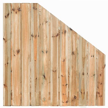 Tuinscherm geïmp. 23 planks Zaltbommel 180-90x180 cm VERLOOP