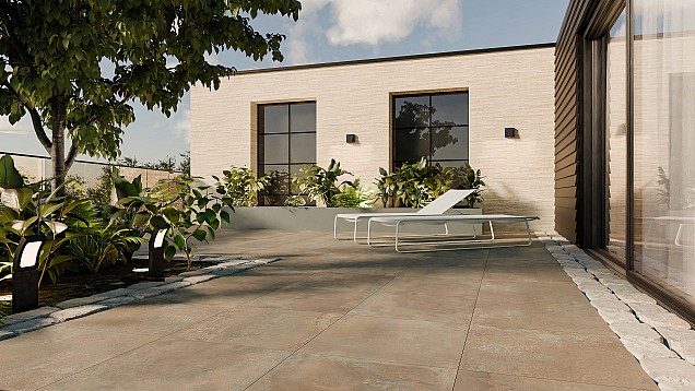 Keramische tegel Volterra Copper Due 60x60x2 cm