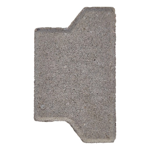 H-verbandsteen 8cm half grijs