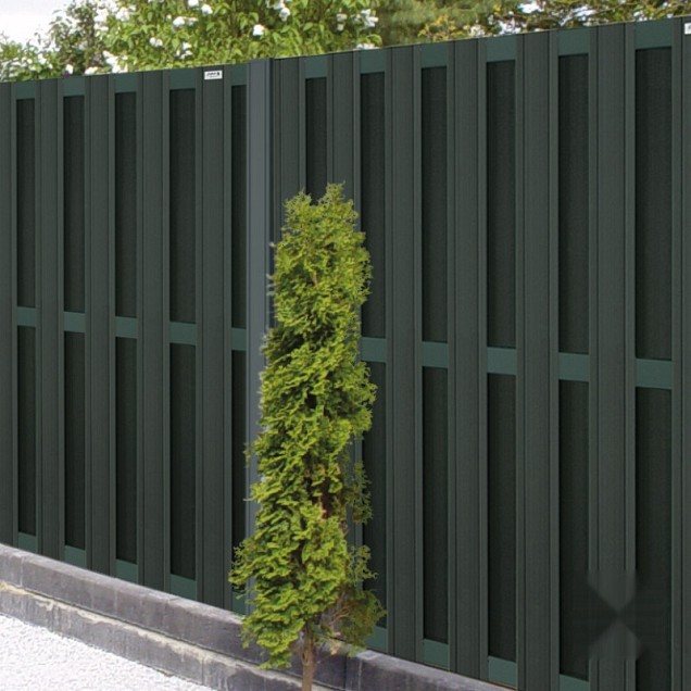 Composiet schutting Design Antraciet 180x180 cm