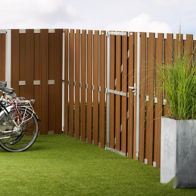 Composiet schutting Design Bruin 90x180 cm