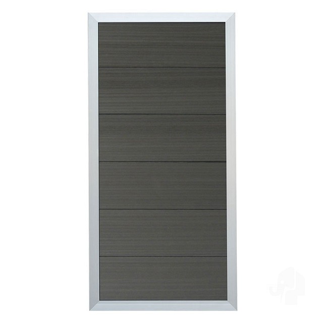 Composiet schutting Forte Antraciet - alu 90x180 cm