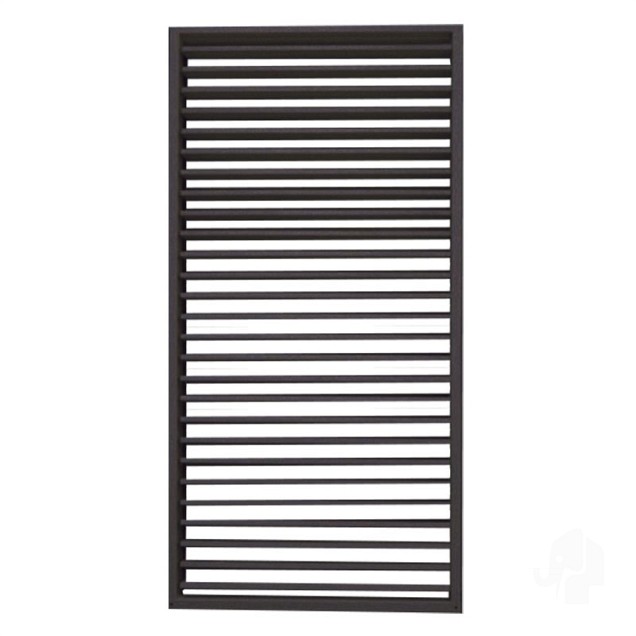 Keruing FSC tuinscherm "Royal" recht shutter 27L 15mm verstelbaar 68x900x1800mm [zwart]