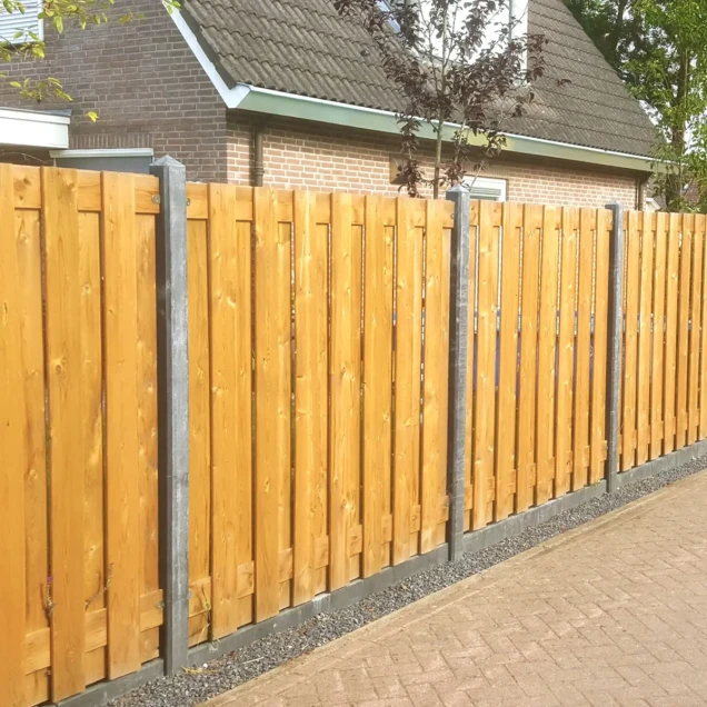 Beton tussenpaal diamantkop 85x85x2800mm (t.b.v. tuinscherm recht) [antraciet]