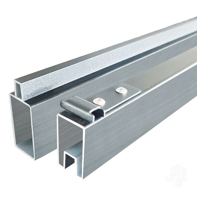 Elephant onder-en bovenregel Modular Evo aluminium 2x4x180 cm