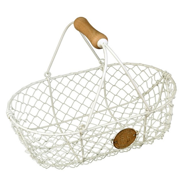 Sophie Conran Oogstmand creme metaal