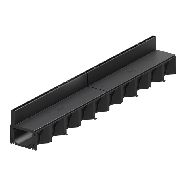 ACO Hexa Slotline zwart, 100 cm