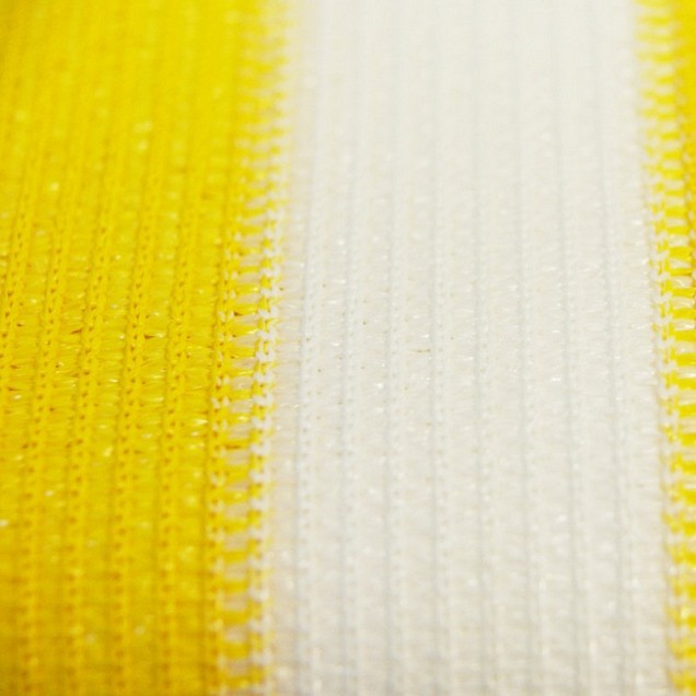 Balkondoek 0,9 x 25 mtr geel/wit *