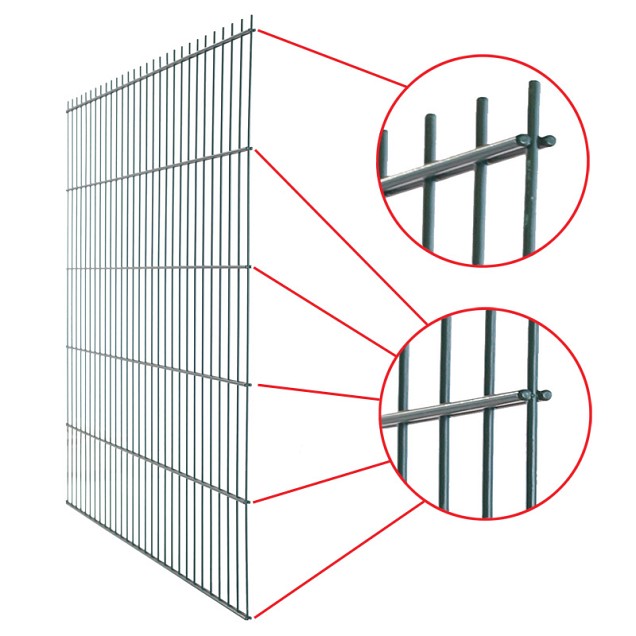 Dubbelstaafs gaasmat groen 120x200 cm