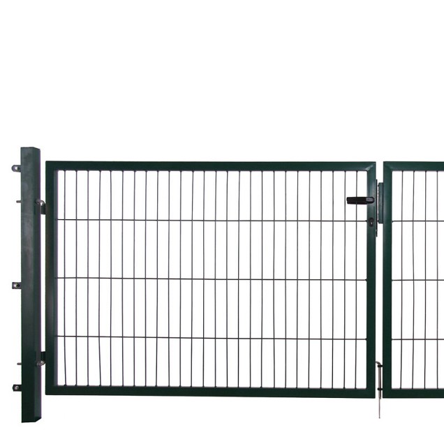 Dubbele poort groen 120x300 cm