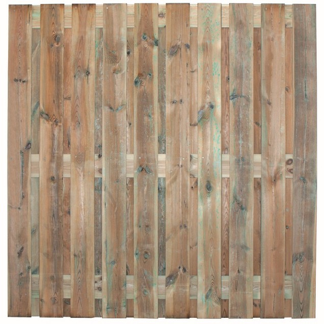 Tuinscherm geïmp. 22 planks (19+3) Privé 195x180 cm