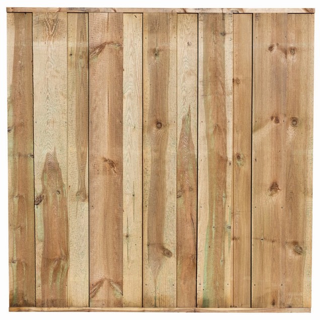 Tuinscherm geïmpregneerd 11 planks Losser 180x180 cm fijnbezaagd