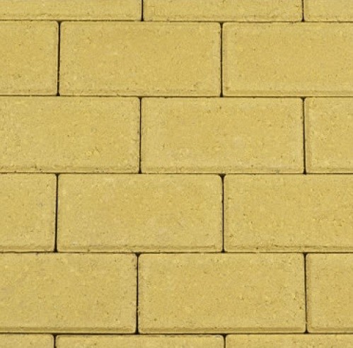 Betonstraatsteen 8cm geel machinaal pakket