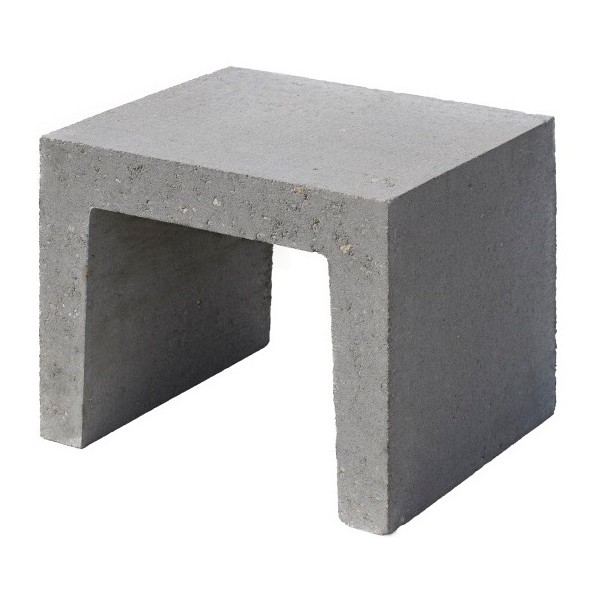 U-element 40x40x50 cm grijs