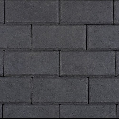 Betonstraatsteen 8cm half antraciet S-top