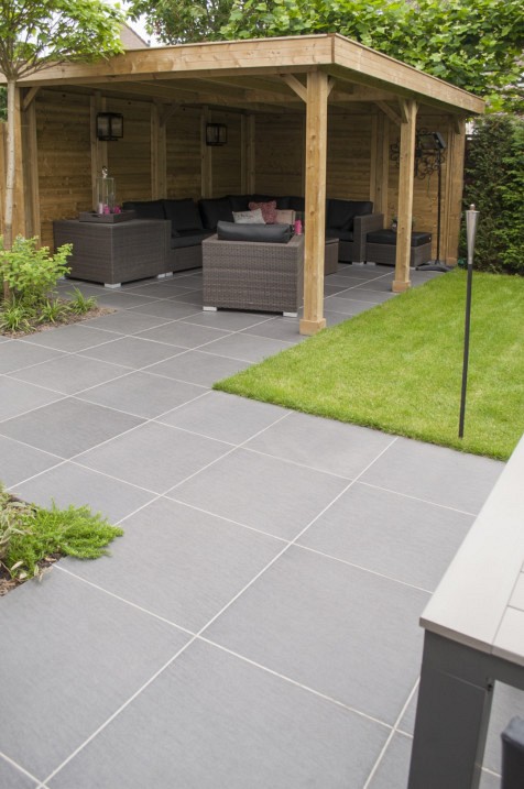 Keramische tegel 60x60x2 cm Ardesia Nero